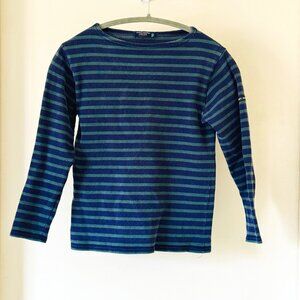 Saint James MERIDIEN MODERNE Shirt (Navy and Green)